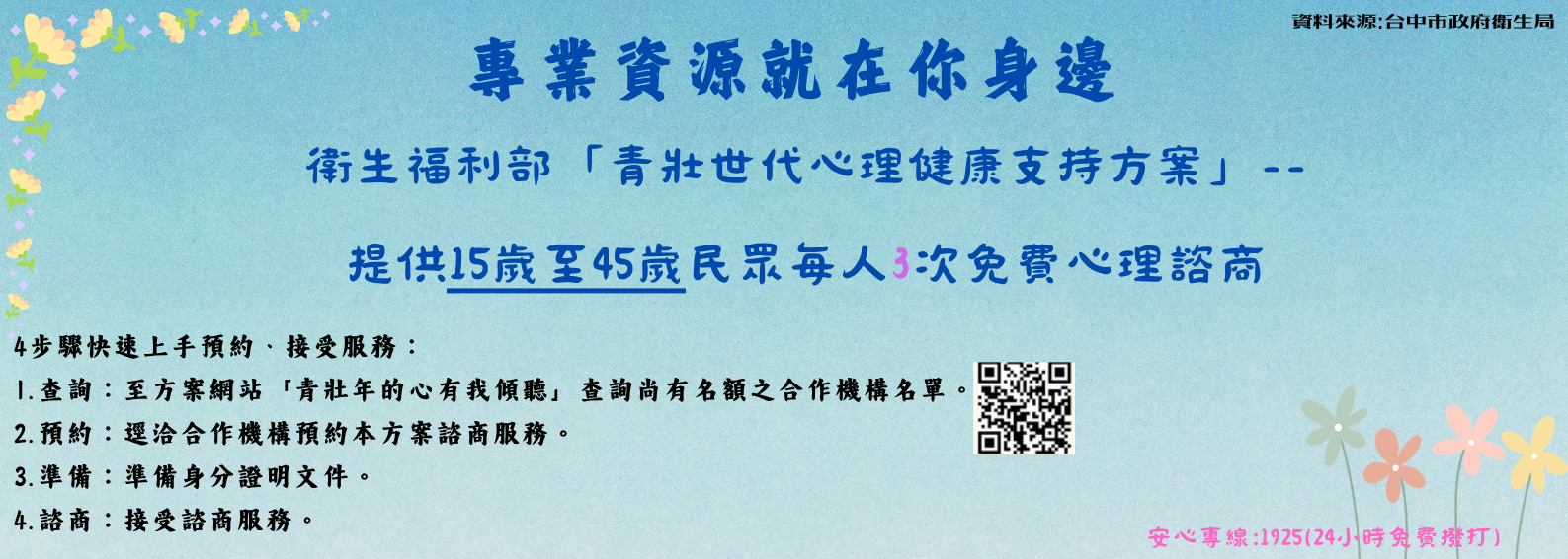 免費心理諮商資源